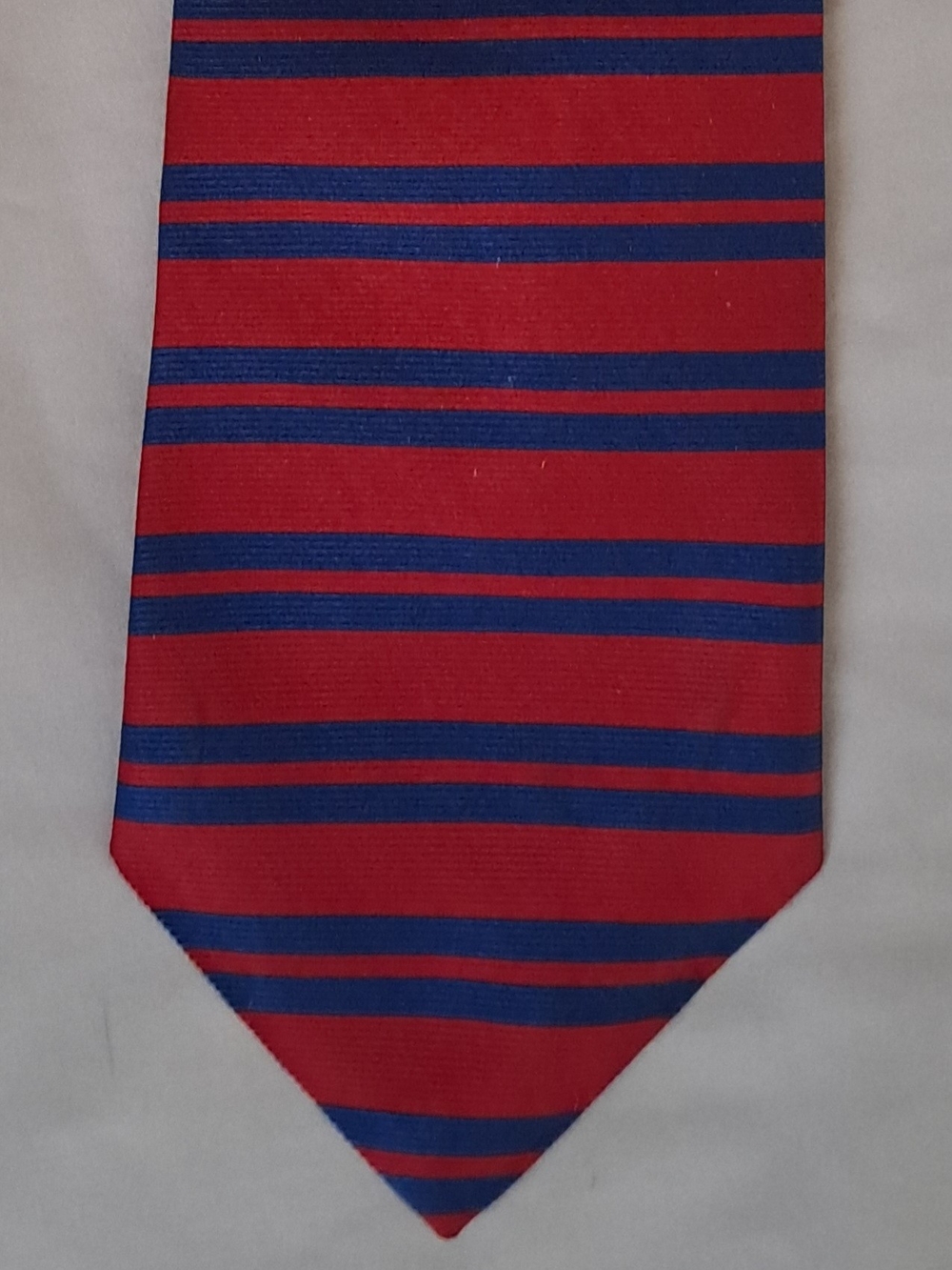 Vintage Cricket & Row Red and Blue Striped Men's Tie